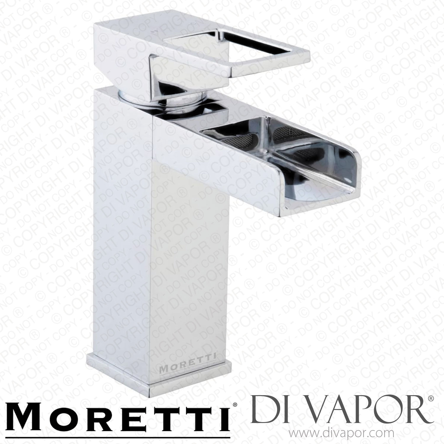 Moretti Lambert Mono Basin Mixer Bathroom Tap with Click Waste Spare Parts